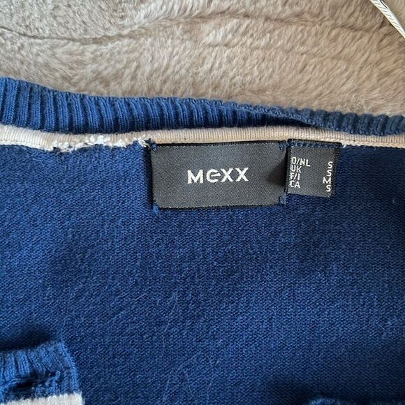 SM373 Mexx blue and white cardigan - Picture 9 of 10